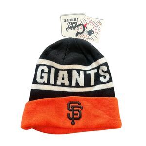 San Francisco Giants MLB Adult Black & Orange Cuffed Knit Hat Beanie, One Size